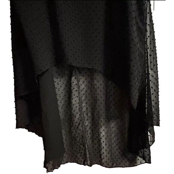Cha Cha Vente Hi Lo Sheer Women’s Black Tunic Style Or Cover Up Size 2XL - Picture 5 of 13